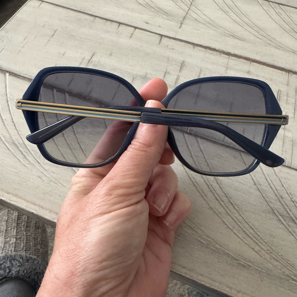 Tory Burch Navy and Gold Sunglasses